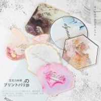 nail art crystal agate retro style butterfly resin nail painting palette tool