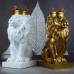 Wholesale New Crown Lion Desktop Resin Crafts Nordic Light Luxury Living Room Ornaments