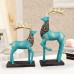 Creative living room TV cabinet home decorations animal deer sculpture resin crafts statue elk ornaments
