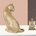 wholesale resin crafts accessories living room cabinet figurine decoration cheetah model leopard sculpture statues home decor