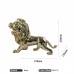 Custom gold animal sculpture resin decoration living room cabinet interior accessories lion statue gifts crafts home decor