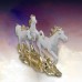 Custom interior accessories resin decorations sculptures white horse statue gifts crafts horse decor for home decor figurines