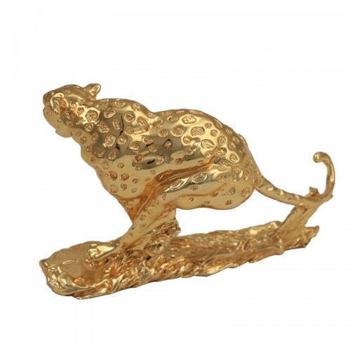 Ornament Resin leopard decor realistic animal figurines for Gifts Home Decor