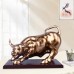 Wholesale custom cheap Polyresin cattle crafts home office hotel decoration gifts  resin wall street bull statue