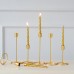 Nordic Creative romantic metal gold single head wrought iron wedding candlestick