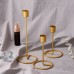 Nordic Creative romantic metal gold single head wrought iron wedding candlestick