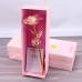 Valentine's Day Creative Gift Luminous Simulation Christmas 24K Gold Foil Rose Flower with Gift Box
