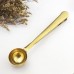 Nordic metal two-in-one stainless steel golden milk powder coffee bean food sealing spoon