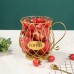 Hollow Lek Fruit Basket Geometric Personality Iron Art Teapot Fruit Plate Snacks Fashion Home Coffee Cup