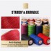 150D Waxed Cords Polyester Leather Sewing Thread All Purpose Flat Wax Stitching Strings for Bookbinding Macrame Handcraft DIY Bracelets